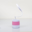 Lampa LED de birou pentru copii, 4 tipuri de lumina, model lumina floare, roz - Img 3