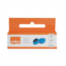 Magneti pentru table NOBO, diametru 24 mm, sustin 4 coli, 10 buc/set, albastru