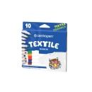 Marker textile Centropen 2739, 10buc/set
