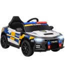 Masina electrica Police pentru copii 3-5 ani, telecomanda, 12V