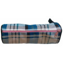 Penar neechipat cu 1 fermoar, cilindric, textil, modele dungi