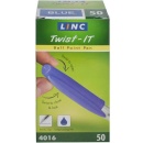 Pix cu mecanism Office Cover Twist-IT albastru 0.7 mm - Img 2