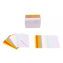 Plic + card Colorarte Fantasia, 5 culori intense si 5 culori pastel, 90x140mm, set 100 buc - Img 2