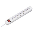 Prelungitor BACHMANN Smart, 6 prize Schuko, 1.5m, alb
