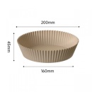 Set 50 hartii de copt pentru Air Fryer, 20x4.5cm - Img 5