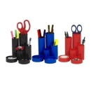 Suport FLARO de birou tubular cu 4 compartimente