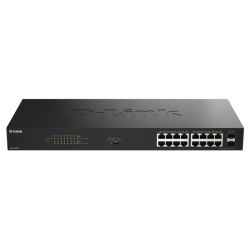 Switch D-Link DGS-1018P/E, 16 porturi, Gigabit, PoE
