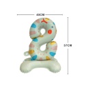 Balon de petrecere din folie, In forma de animalut, Cifra 8 Sarpe 57 cm, Cu pozitionare pe podea - Img 2