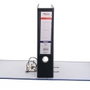 Biblioraft A4, plastifiat PP/paper, margine metalica, 75 mm, Optima Budget - negru - Img 6