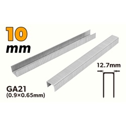 Capse pentru capsator pneumatic 10 mm 0.9x0.65 mm, 10000 buc.Tolsen