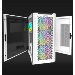 Carcasa AQIRYS Aquilla, RGB, Mid Tower, White - Img 5