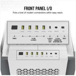 Carcasa Corsair 7000D AIRFLOW, RGB, Full Tower, White - Img 5