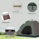Cort Camping pentru 4 Locuri, in Forma de Iglu, 210x210x135cm - Img 3
