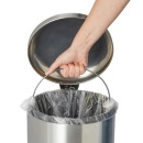 Cos de gunoi cu pedala, Inox cromat 30 litri - Img 4