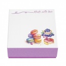 Cutii prajituri din carton Love, capac atasat, 140x140x60 mm, 25 buc/set - Img 3