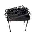 Gratar metalic pe carbuni, cu picioare detasabile, tabla 2mm, dimensiune 50 x 35cm - Img 3