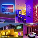 Kit Banda Led 5m RGB cu Bluetooth + Telecomanda Led 5050 IP65 - Img 7