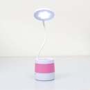 Lampa LED de birou pentru copii, 4 tipuri de lumina, model lumina floare, roz - Img 4