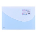 Mapa plastic cu buton Deli Macaron - Img 2