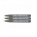 Marker pentru desen tehnic ARTLINE, varf fetru 0.1/0.3/0.5mm, 3 buc/set - negru - Img 2