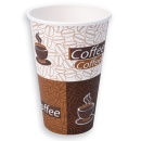 Pahare carton 350 ml, model cafea 50buc/set