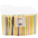 Paie plastic cu lingurita, pentru suc, cocktail 205 x 6 mm, 500 buc/set - Img 2