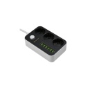 Prelungitor Serioux 3 prize, 6xUSB, intrerupator, protectie supratensiune, 1.6m, Negru - Img 2