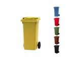 Pubela colectare selectiva 120 litri, galben