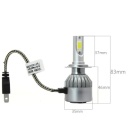 Set 2 LED-uri Auto C6, H7, 36w, AUTO, 12-24 Volti - Img 2
