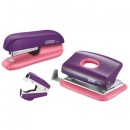 Set capsator plastic Rapid F5, 10 coli, perforator plastic FC 10 si decapsator, Albastru/Verde, blister - Img 3