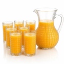 Set carafa 1300 ml + 6 pahare 300 ml, Morano\Sofia - Img 3