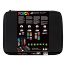 Set Mapa Markere Premium Posca Uni-Ball Echipata Cu 40 culori/set - Img 5