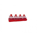 Set recipiente pentru condimente cu suport, Sterk 4 buc/set