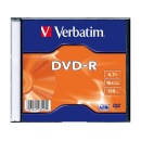 Verbatim DVD-R 16X 4,7gb Azo, slim case