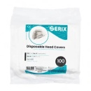 Bonete unica folosinta, elastic dublu, albe, spunbond, 52 cm, 100 buc - Img 2