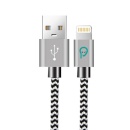 Cablu alimentare si date Spacer pentru smartphone Iphone Lightning Zebra 1m