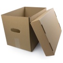 Container arhivare cu capac detasabil si manere 386*257*274 pentru 3 bibliorafturi