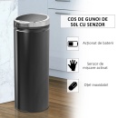 Cos de Gunoi Automat cu Senzor Infrarosu, metalic 50 L