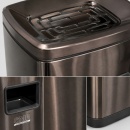 Coș inox cu scrumieră Premium Black Gold, anti-amprentă, 50 L - Img 4