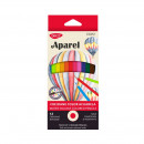 Creioane Color Acuarela, 12/set, Aparel Daco