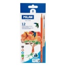 Creioane color acuarela Milan, 12buc/set