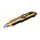 Cuter de tip Snap-off sina metalica 18x100 mm cu buton rotativ de fixare Tolsen
