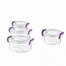 Cutie alimente rotunda cu capac Sterk Maya 1.2 l - Img 4