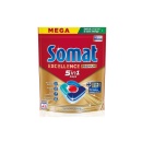 Detergent Tablete masina de spalat vase Somat Excellence 5 in 1, 42 tablete