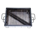Gratar metalic pe carbuni, cu picioare detasabile, tabla 2mm, dimensiune 50 x 35cm - Img 4