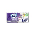 Hartie igienica Zewa Deluxe Lavender Dreams, 3 str, 8 role/set