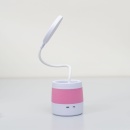 Lampa LED de birou pentru copii, 4 tipuri de lumina, model lumina floare, roz - Img 5