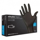 Manusi nitril nepudrate Nitrylex 100 buc/cutie - negre