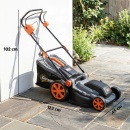 Masina electrica de tuns gazonul OutSunny 1800 W, 40cm, sac 50l, 6 trepte  - Img 2