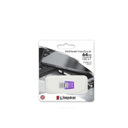Memorie USB Kingston microDuo 3C 64 GB, USB 3.0, Purpuriu - Img 3